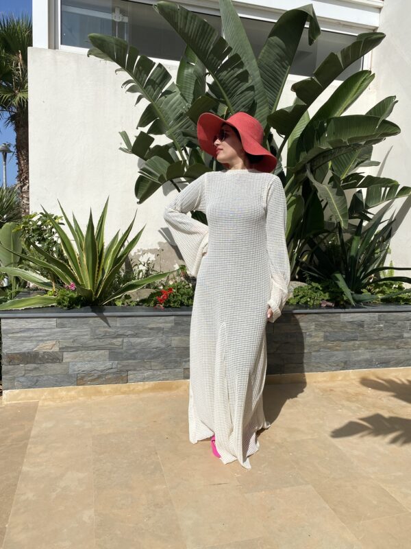 Robe longue de plage Beige